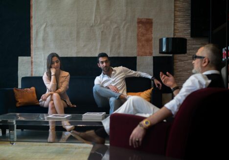 artistic therapy session in modern setting